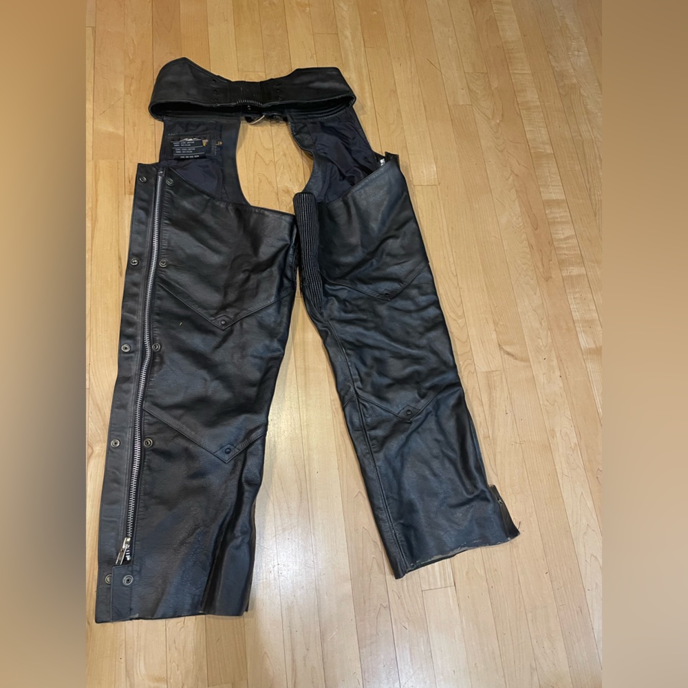 Harley Davidson leather ridding chaps